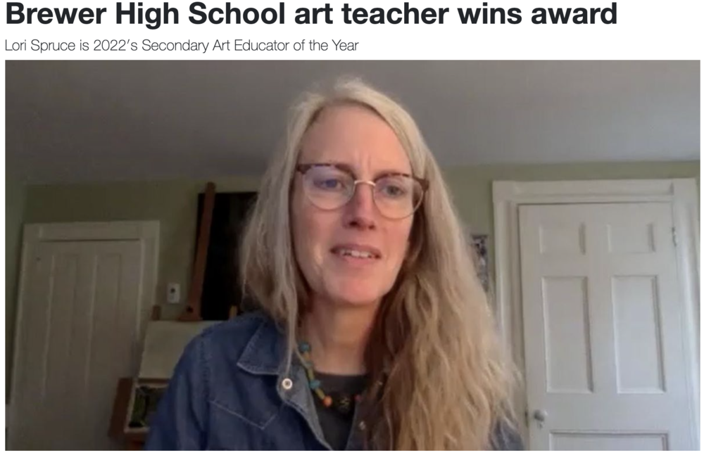 Brewer High School has the Art Teacher of the Year!